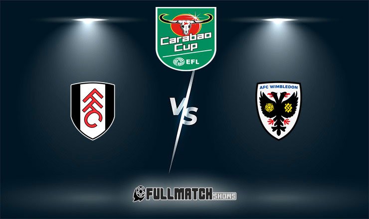 Fulham vs AFC Wimbledon Full Match Replay